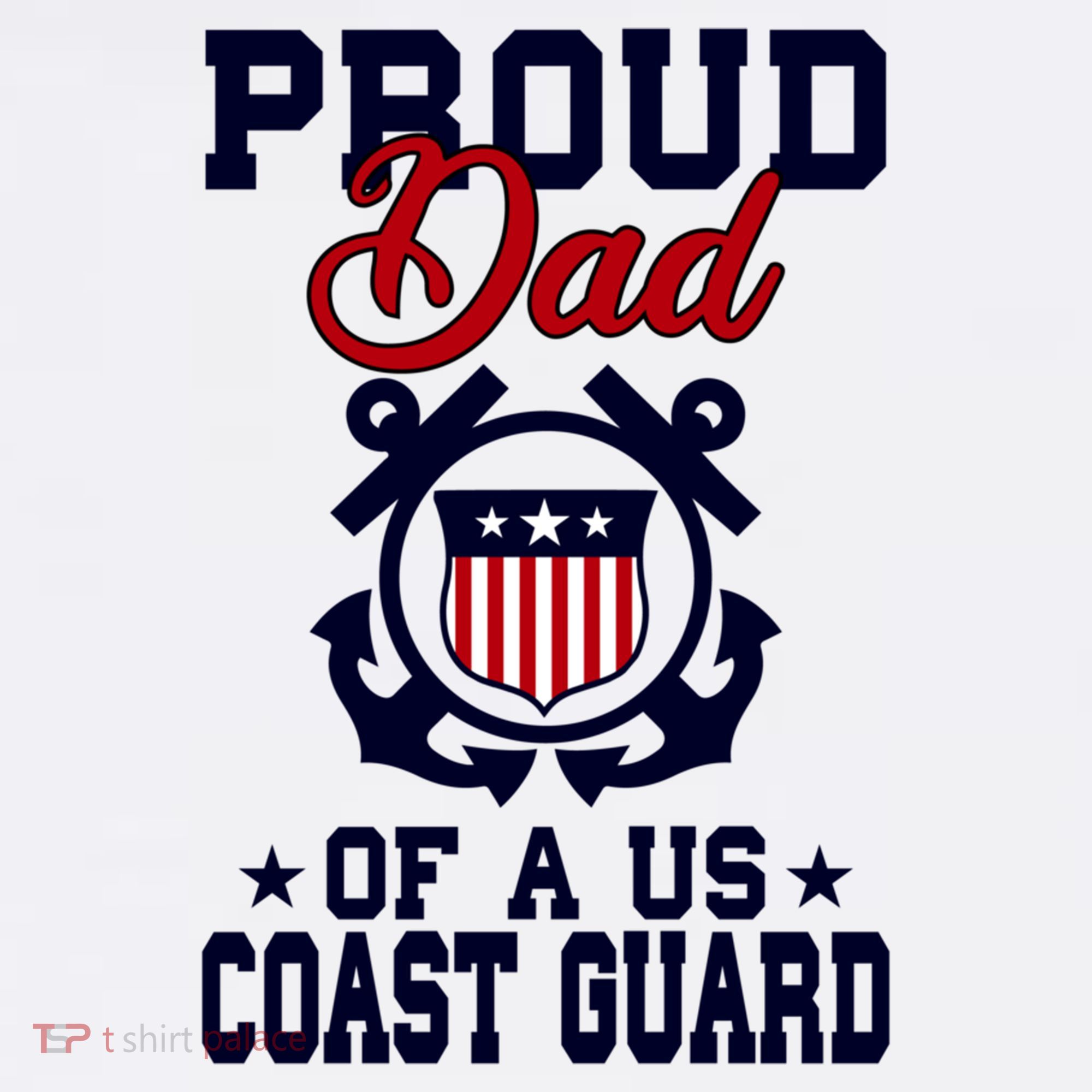 Proud Dad Of A Us Coast Guard Gift Visor