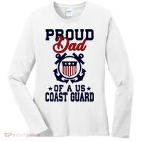 Proud Dad Of A Us Coast Guard Gift Women's Long Sleeve Shirt thumb 0