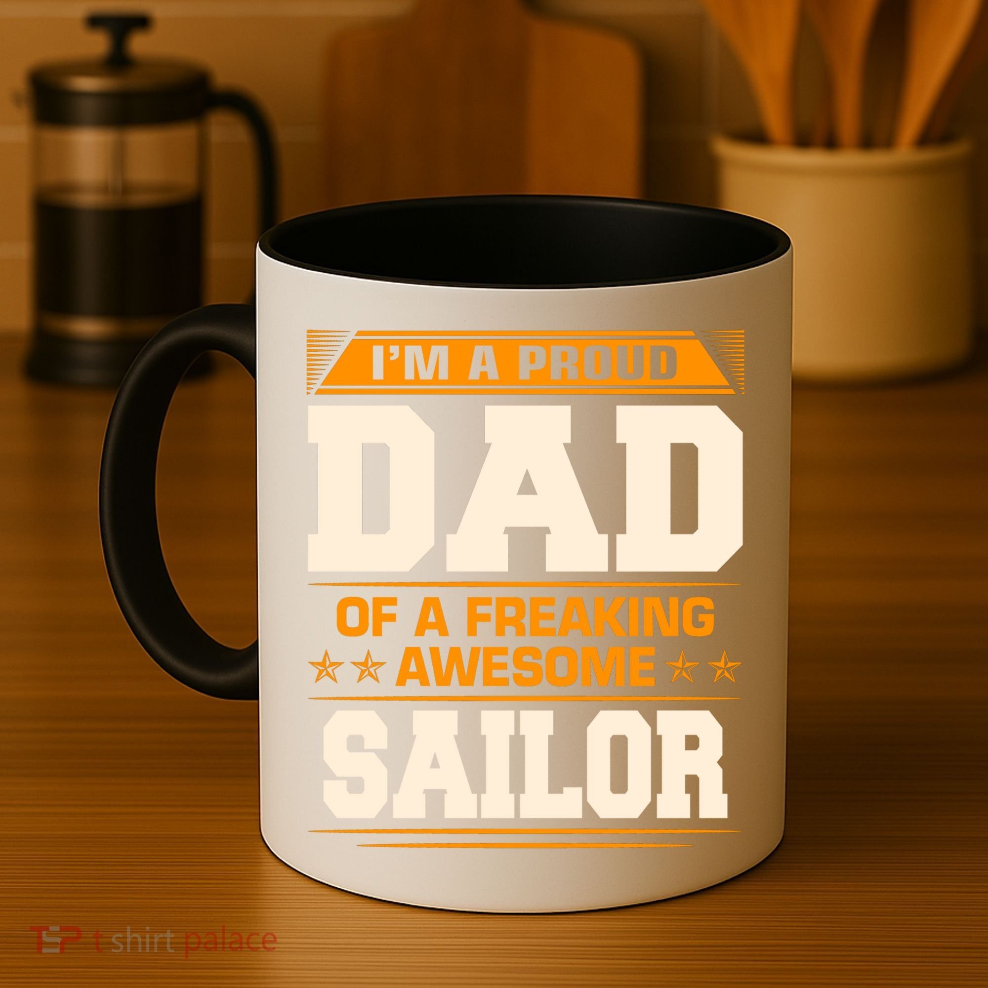 Proud Dad Of Awesome Sailor FatherS Day Gift Coffee Mug