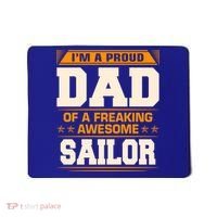 Proud Dad Of Awesome Sailor FatherS Day Gift Mousepad thumb 0