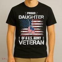 Proud Daughter Of A Us_ Army Veteran Day Family Matching T-Shirt thumb 3