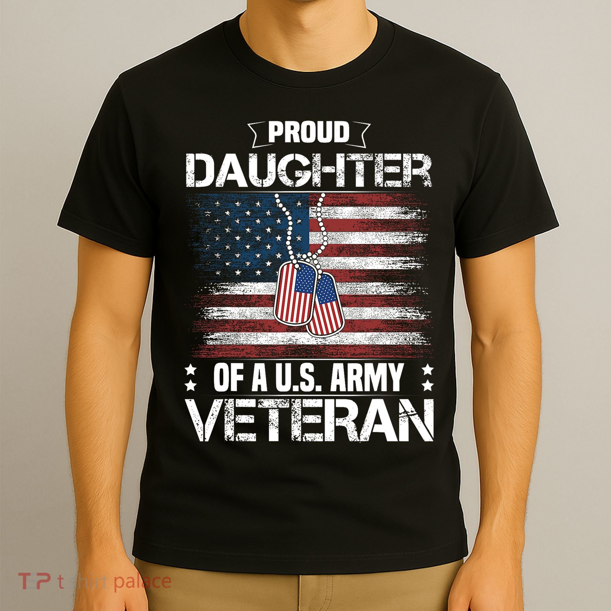 Proud Daughter Of A Us_ Army Veteran Day Family Matching T-Shirt