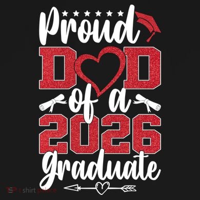 Proud Dad Of A Graduate Senior Class Of 2026  Tote Bag