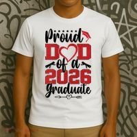 Proud Dad Of A Graduate Senior Class Of 2026  T-Shirt thumb 3