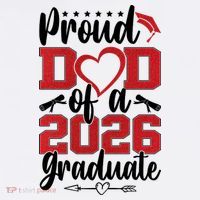 Proud Dad Of A Graduate Senior Class Of 2026  Mousepad thumb 1