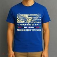 Proud Dad Of An Afghanistan Veteran Military Vets Father Gift T-Shirt thumb 3
