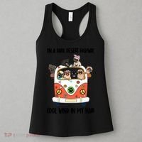 Pug Dog On A Dark Desert Highway Feel Cool Wind In My Hair Women's Tank Top thumb 3