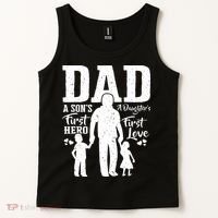 Proud Dad Of Twins Shirts Best Fathers Day Gift From Son Tank Top thumb 2