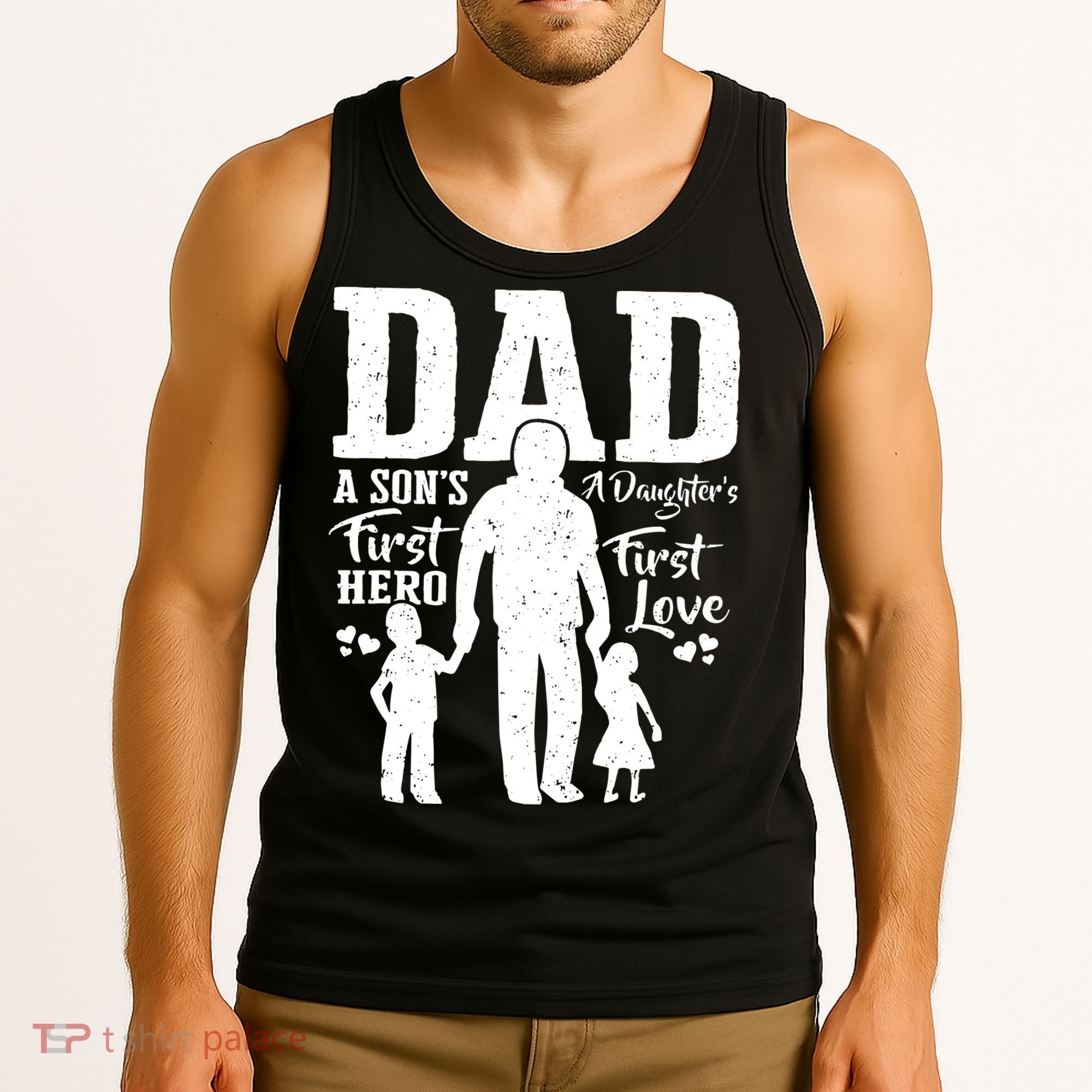 Proud Dad Of Twins Shirts Best Fathers Day Gift From Son Tank Top