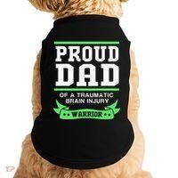 Proud Dad Of A Traumatic Brain Injury Warrior Doggie Tank thumb 0