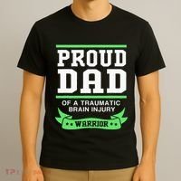 Proud Dad Of A Traumatic Brain Injury Warrior T-Shirt thumb 3
