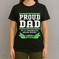 Proud Dad Of A Traumatic Brain Injury Warrior T-Shirt thumb 4