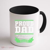 Proud Dad Of A Traumatic Brain Injury Warrior Coffee Mug thumb 1