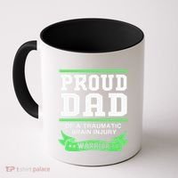 Proud Dad Of A Traumatic Brain Injury Warrior Coffee Mug thumb 0