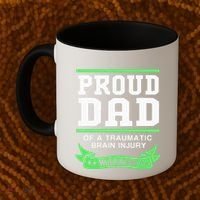 Proud Dad Of A Traumatic Brain Injury Warrior Coffee Mug thumb 2
