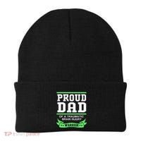 Proud Dad Of A Traumatic Brain Injury Warrior Beanie thumb 0
