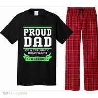Proud Dad Of A Traumatic Brain Injury Warrior Pajama Set thumb 0