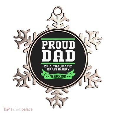 Proud Dad Of A Traumatic Brain Injury Warrior Ornament