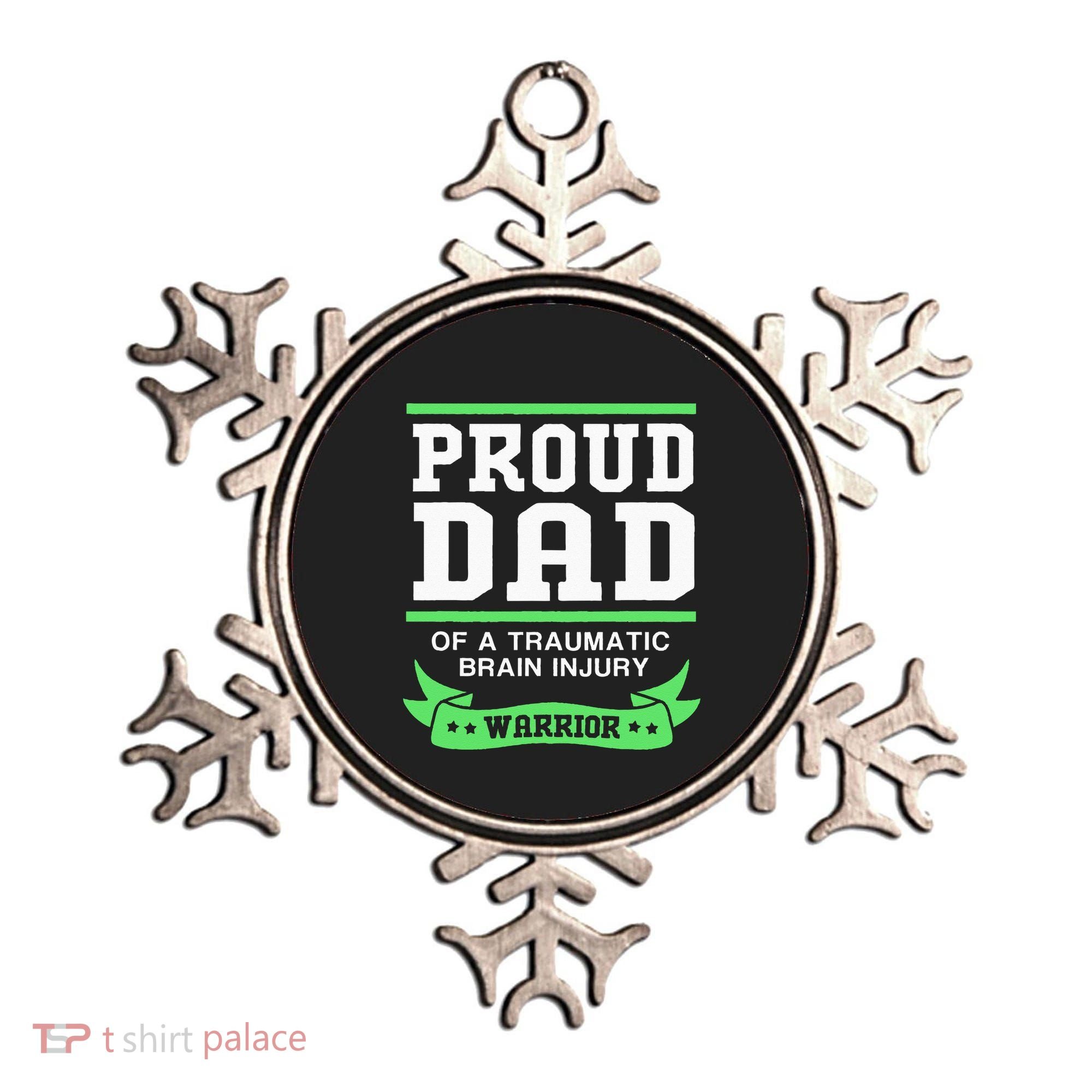 Proud Dad Of A Traumatic Brain Injury Warrior Ornament