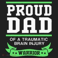 Proud Dad Of A Traumatic Brain Injury Warrior Hat thumb 2