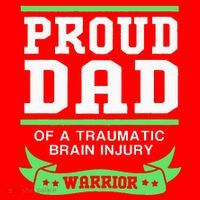 Proud Dad Of A Traumatic Brain Injury Warrior Santa Hat thumb 1