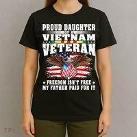 Proud Daughter Of A Vietnam Veteran Freedom IsnT Free T-Shirt thumb 4