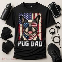 Pug Dad Cooling Performance Crew T-Shirt thumb 3
