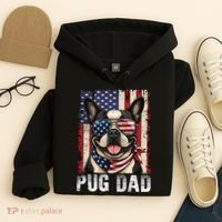 Pug Dad Hoodie thumb 4