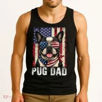 Pug Dad Tank Top thumb 3