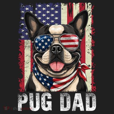 Pug Dad Zone Performance Long-Sleeve T-Shirt