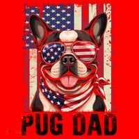 Pug Dad Santa Hat thumb 1