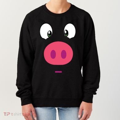 Piggy Design Pig Face Women's Sweatshirt