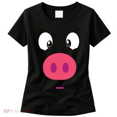 Piggy Design Pig Face Women's T-Shirt