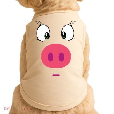 Piggy Design Pig Face Doggie Tank