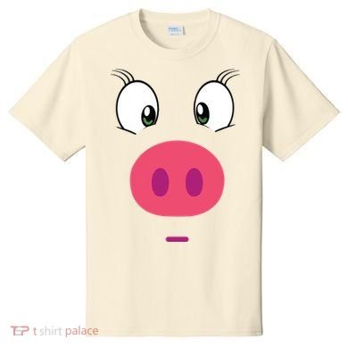 Piggy Design Pig Face T-Shirt