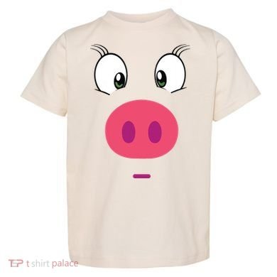 Piggy Design Pig Face Toddler T-Shirt