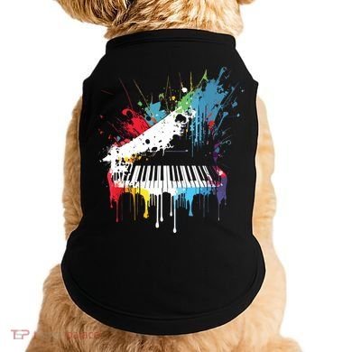 Piano Design Piano Gift For Pianist Doggie Tank