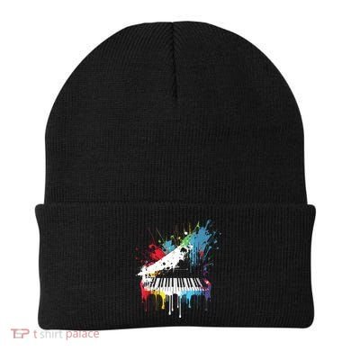 Piano Design Piano Gift For Pianist Beanie