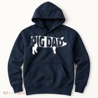 Pig Dad Pig Lover Owner Ranch Farmer Fathers Day Hoodie thumb 0