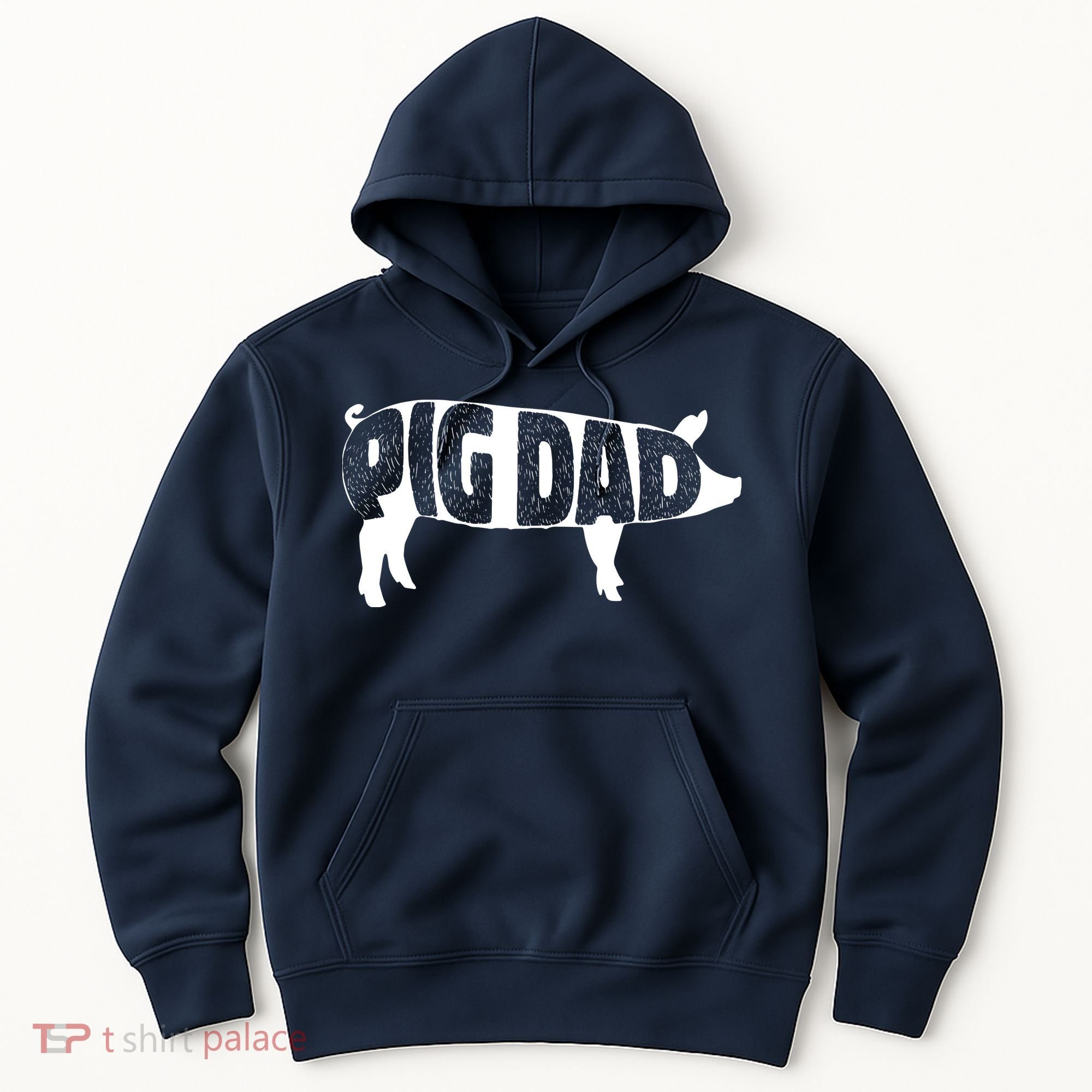Pig Dad Pig Lover Owner Ranch Farmer Fathers Day Hoodie
