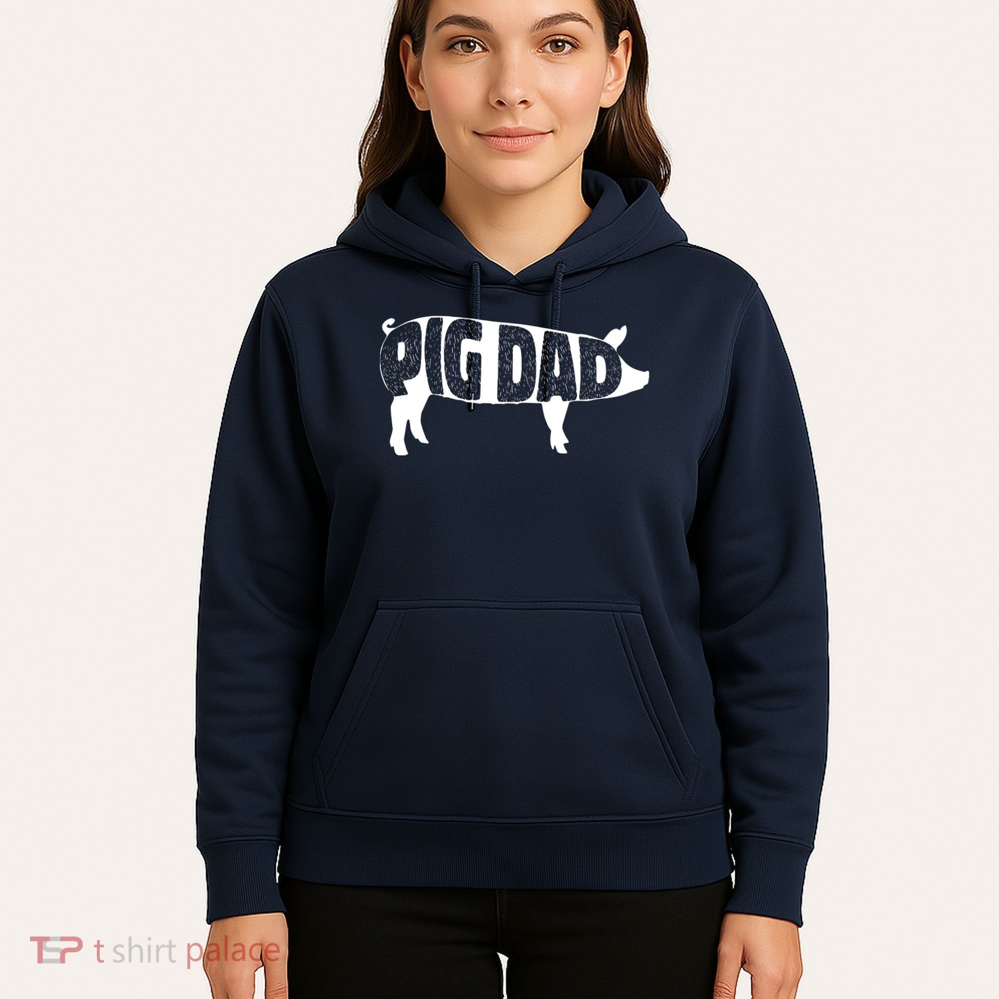 Pig Dad Pig Lover Owner Ranch Farmer Fathers Day Hoodie