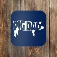 Pig Dad Pig Lover Owner Ranch Farmer Fathers Day Coaster thumb 0