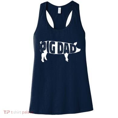 Pig Dad Pig Lover Owner Ranch Farmer Fathers Day Women's Tank Top