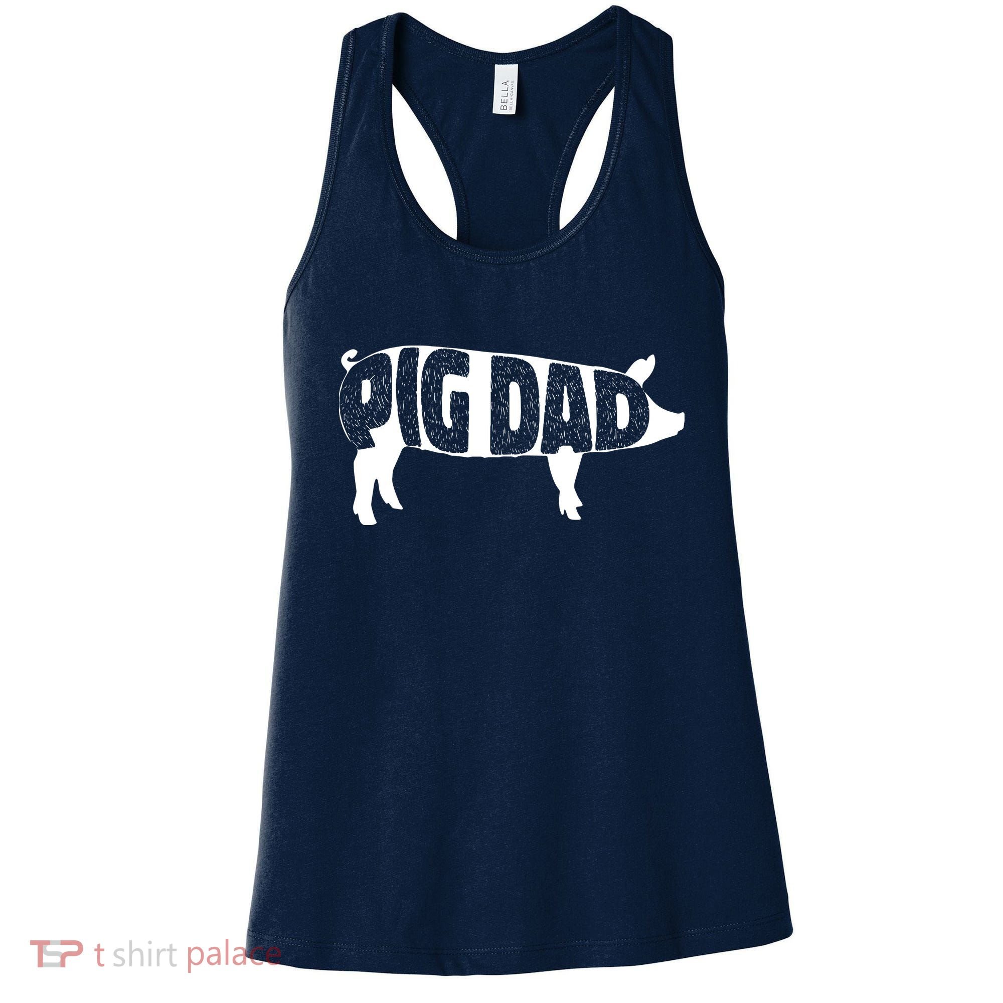 Pig Dad Pig Lover Owner Ranch Farmer Fathers Day Women's Tank Top