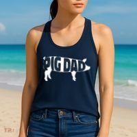 Pig Dad Pig Lover Owner Ranch Farmer Fathers Day Women's Tank Top thumb 2