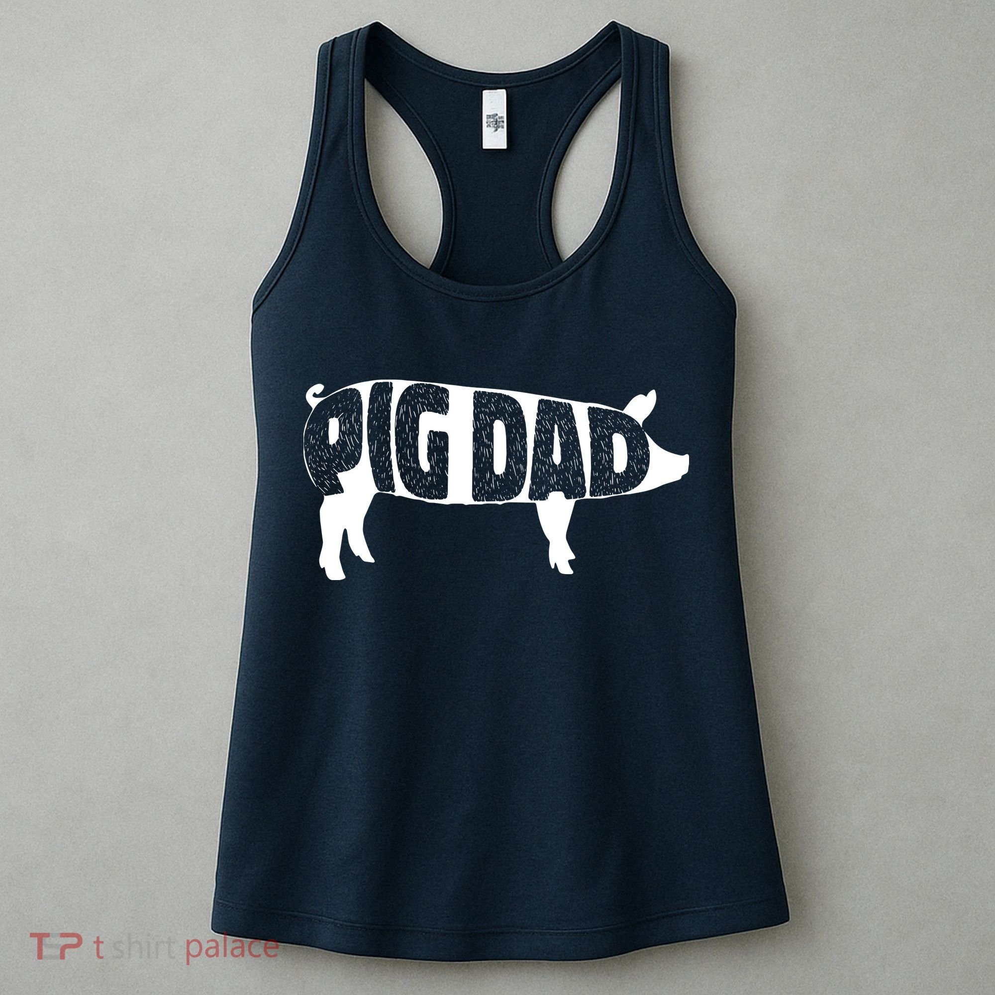 Pig Dad Pig Lover Owner Ranch Farmer Fathers Day Women's Tank Top