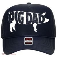 Pig Dad Pig Lover Owner Ranch Farmer Fathers Day Hat thumb 0