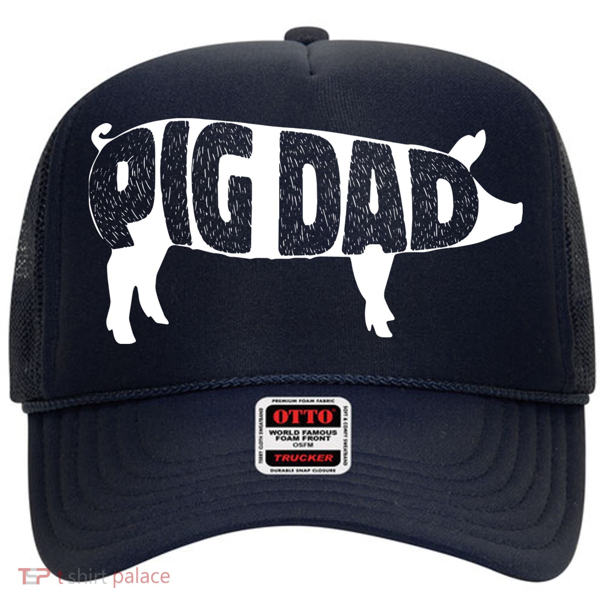 Pig Dad Pig Lover Owner Ranch Farmer Fathers Day Hat