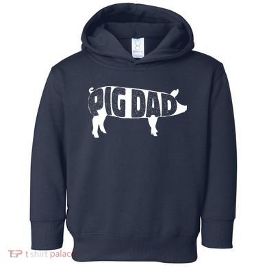 Pig Dad Pig Lover Owner Ranch Farmer Fathers Day Toddler Hoodie