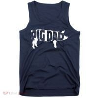Pig Dad Pig Lover Owner Ranch Farmer Fathers Day Tank Top thumb 0